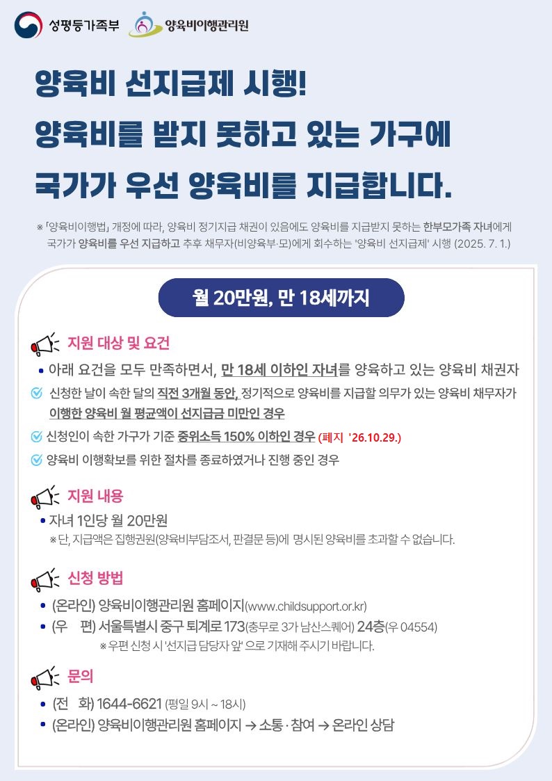 양육비 선지급제